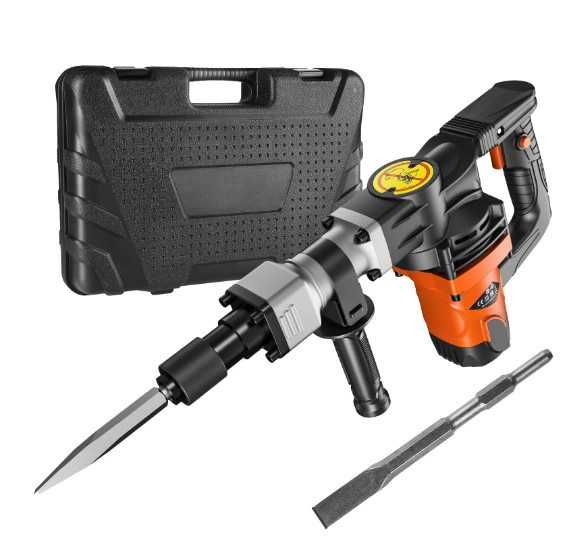 948 Vevor Martelo de demolição 1400w com ponteiras 2900 BPM com mala