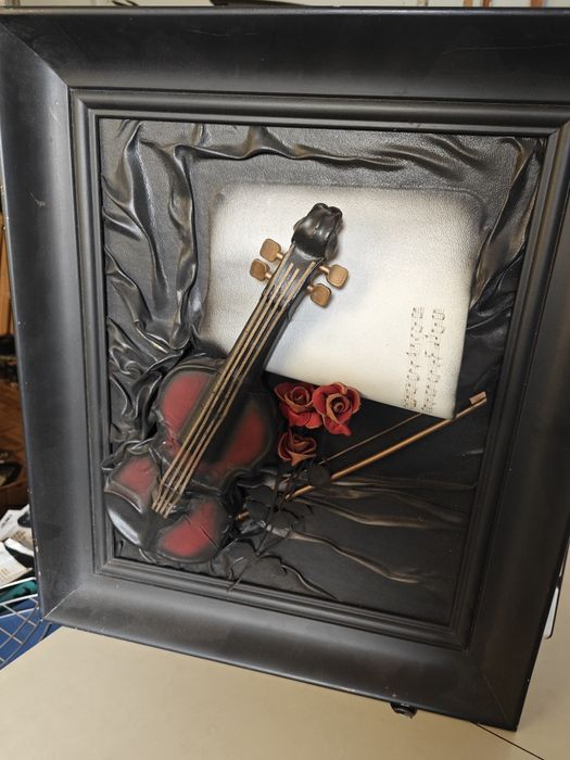 Obraz wykonany ze skóry