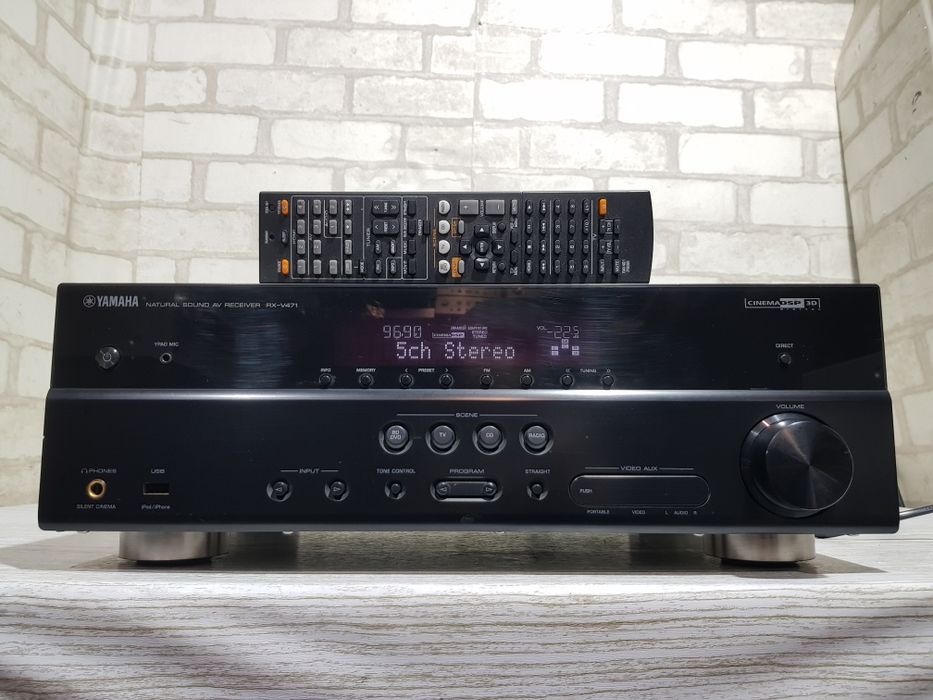 5.1 AV ресивер YAMAHA RX-V471 +1, *5x105 Вт, HDMI, 3D, ARC,USB, Б/у