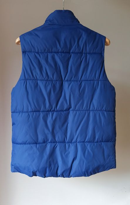 H&M pikowana kamizelka bezrękawnik niebieski