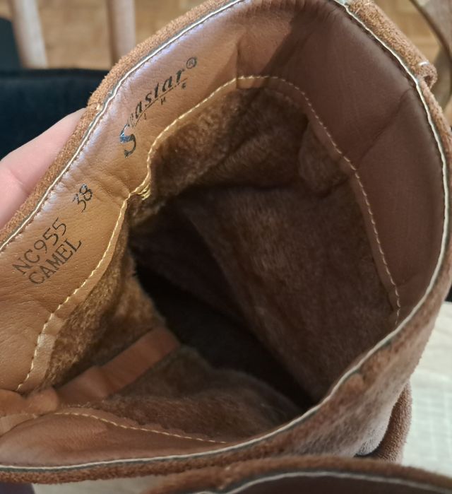 zamszowe botki rozm.38