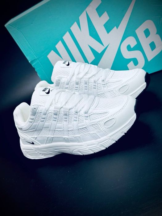 Чоловічі кросівки Nike P-6000  білі легкі дихаючі кросовки найк