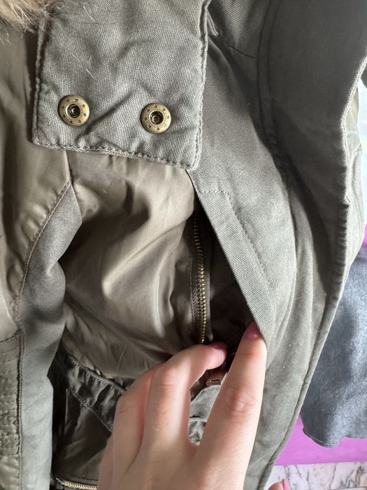 Kurtka parka khaki XS damska