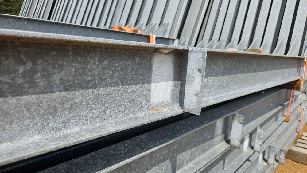 Konstrukcja stalowa 292 m2 wiata hala magazyn 8.10x36 m