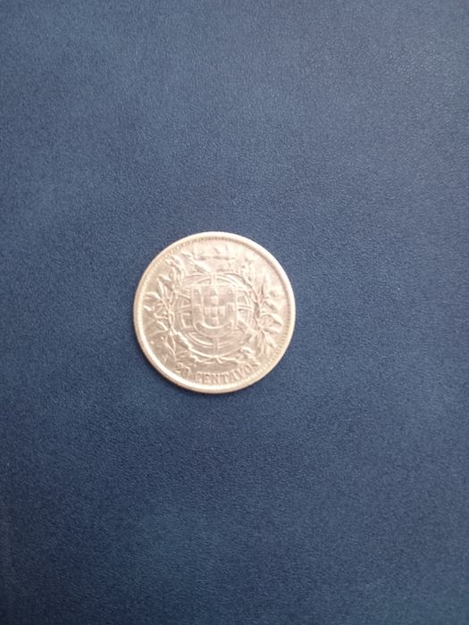 Moeda 20 Centavos PRATA - 1913
