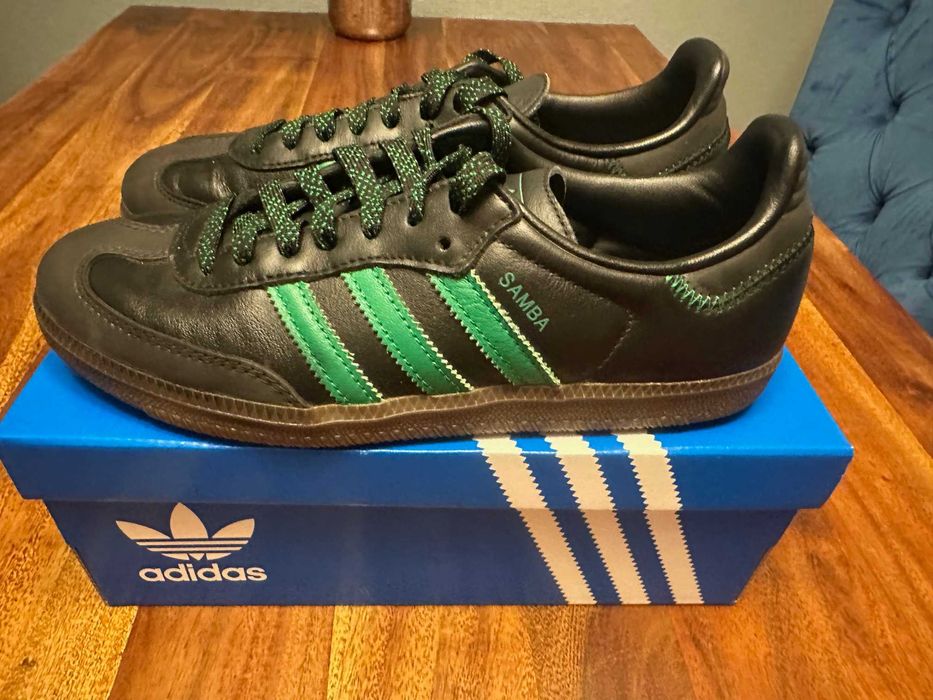 Adidas samba rozm. 39 1/3 czarne, skóra naturalna