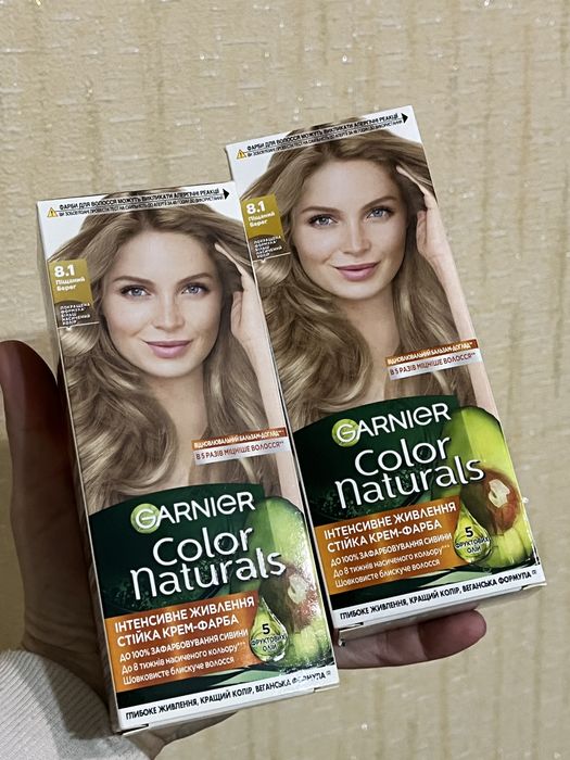 Фарба для волосся garnier 8.1 нова