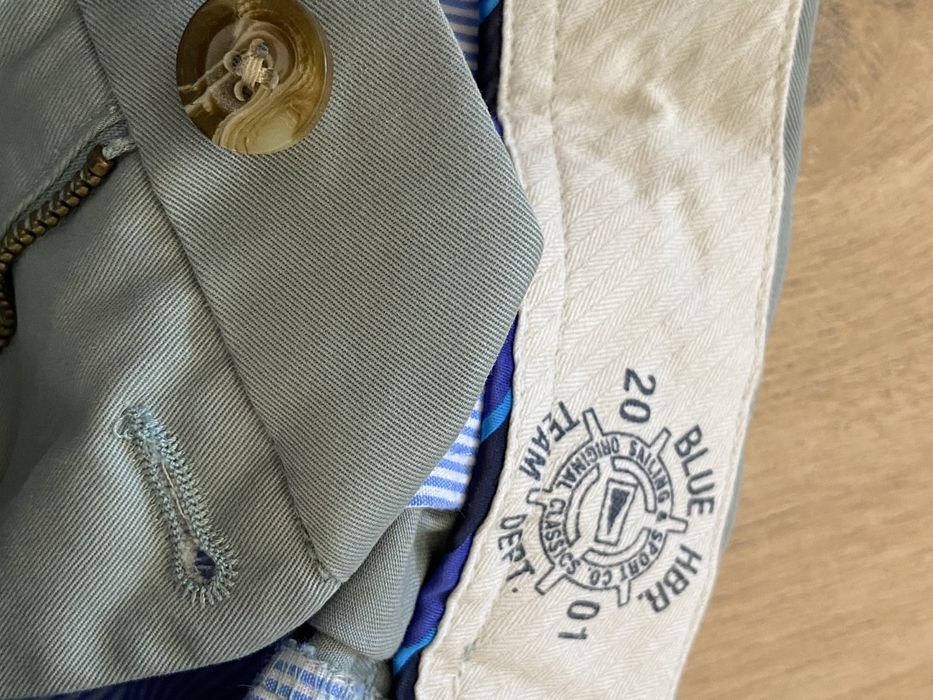 Marks & Spencer S M męskie spodnie  spodnie chinosy zielone