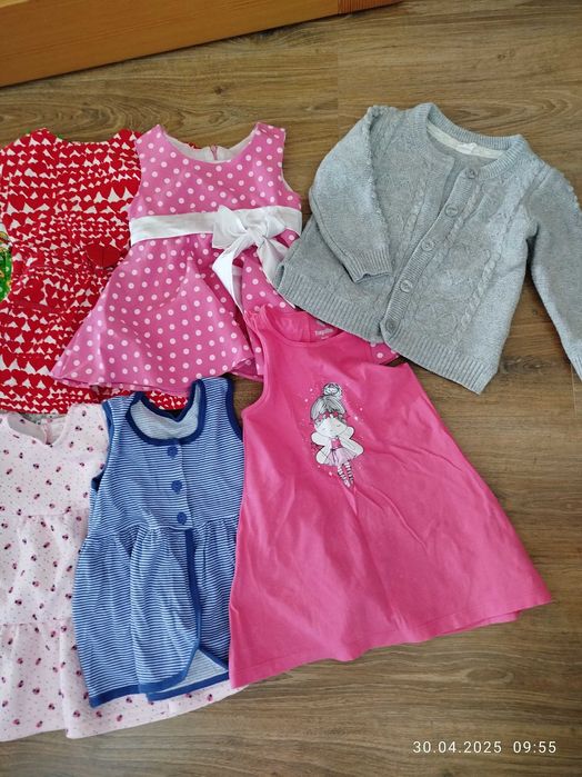 Paczka letnich ubrań dla dziewczynki r 92