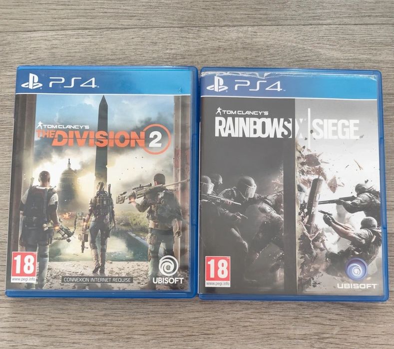 Lote Jogos Tom Clancy PS4 - The Division 2 e Rainbow Six Siege
