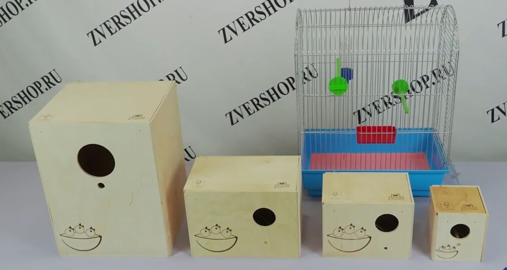 Дуплянка, гнездо, переноска, кормушки, качель для попугаев, птиц