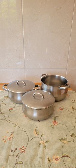 Conjunto de panelas aço inoxidável