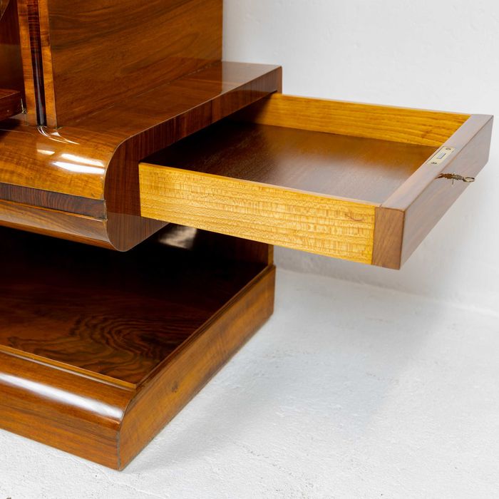 Komoda art deco barek antyk stara lata 30 Polska orzech