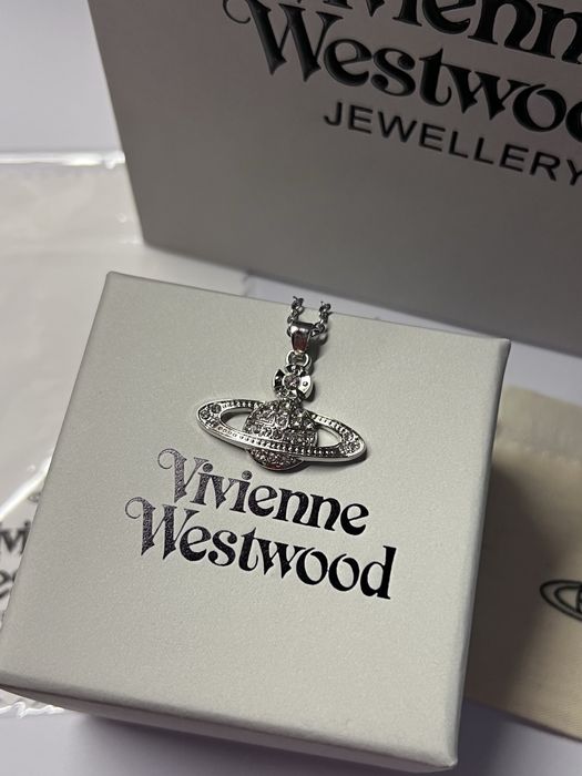 Підвіска срібна, рожева Vivienne Westwood вівʼєн вествуд хром хартс