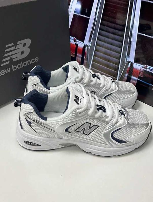 New Balance 530 White Silver Navy R.39