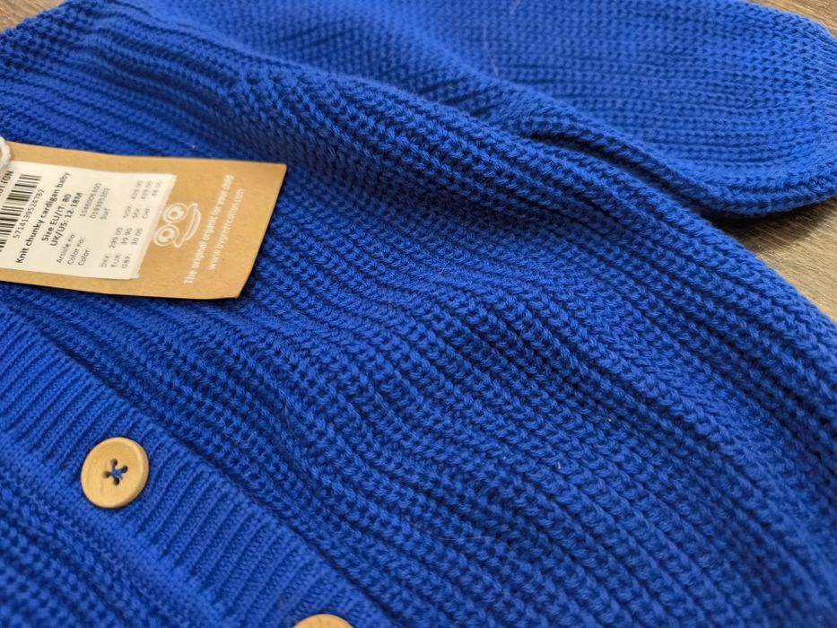 Кардиган кофта на дівчинку 68 ,74,80 ,кардиган в'язаний,кофта Green cotton