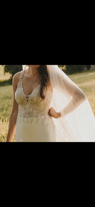 Unikatowa suknia ślubna Ivory r.36 – piękna, lekka, gotowa na ślub