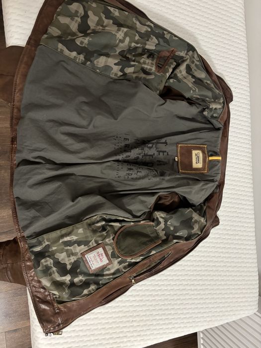 Kurtka skórzana camel active