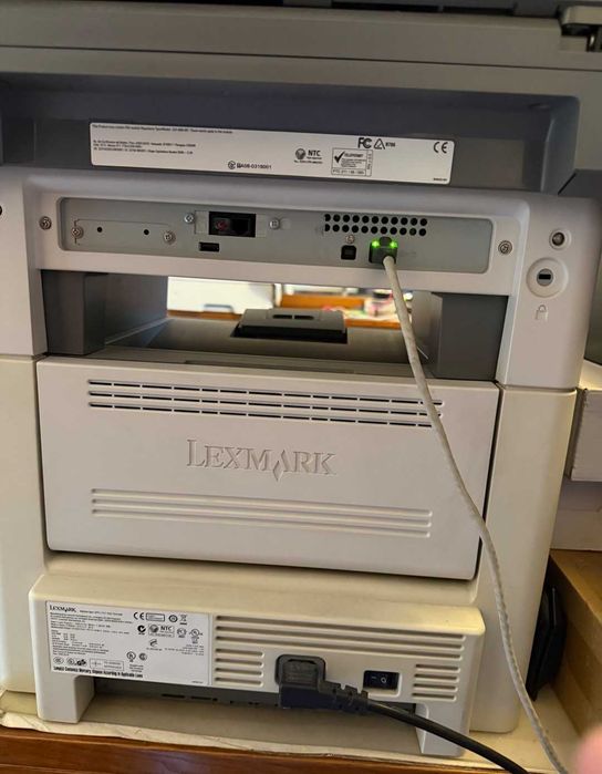 Impressora Laser Rede Lexmark – 100% Funcional  Toner Quase Cheio
