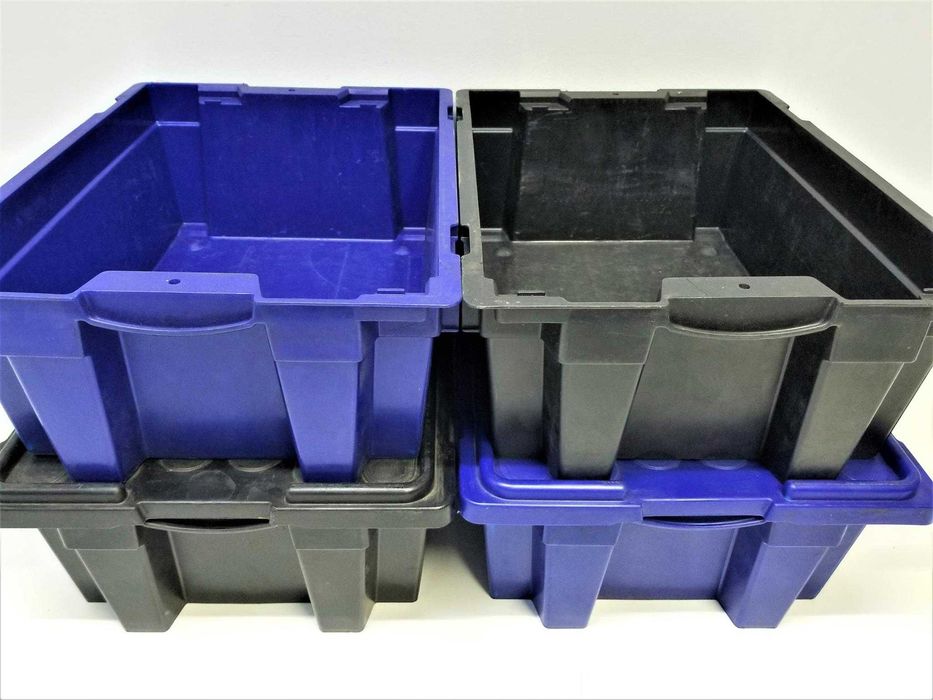 Pojemnik Magazynowy Kuweta Skrzynka Kosz z Pokrywą 400x300x150mm.