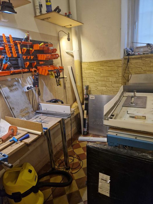 Frezarka ploter cnc wrzeciono 1.5 kW giętarka segmentowa dachdecker