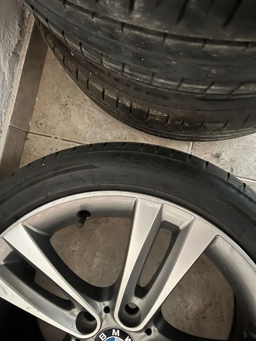 Jantes aro 18 bmw originais com pneus 80%