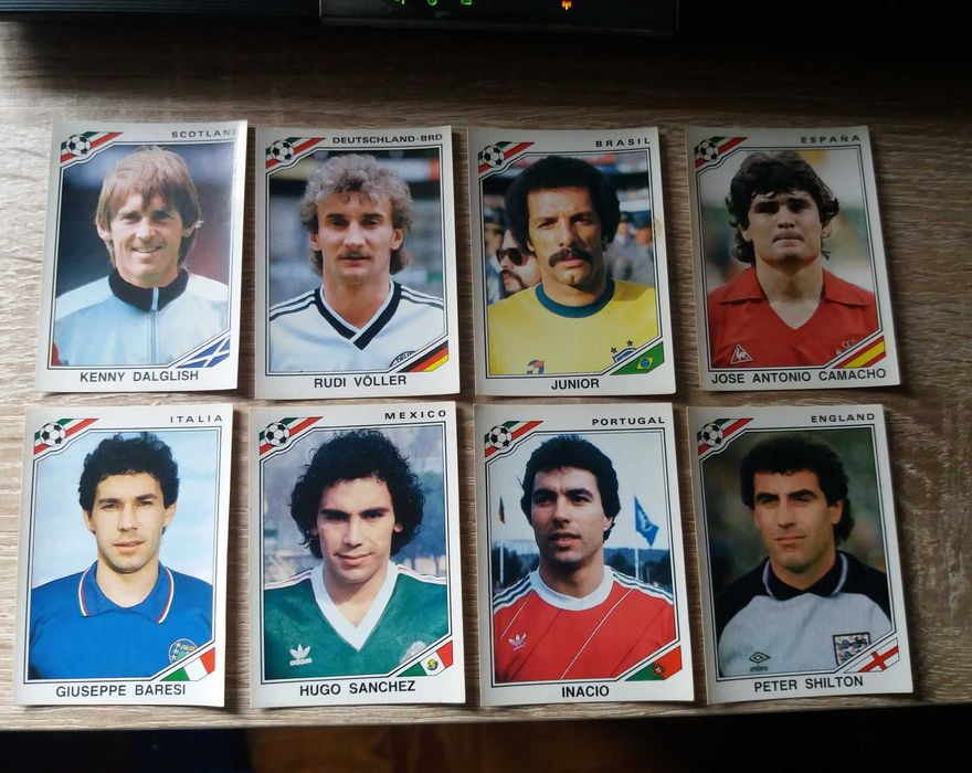 Cromos Futebol Mundial 1986/1990/1994/1998/2002