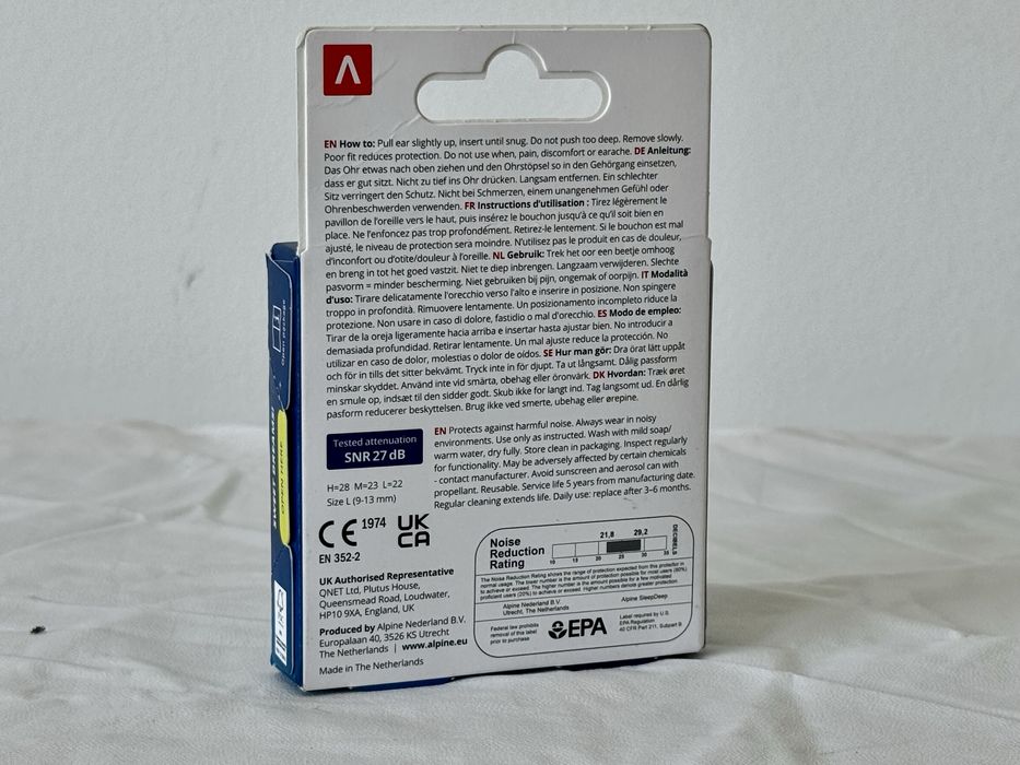 Нові беруші Alpine SleepDeep великого розміру (Large)
