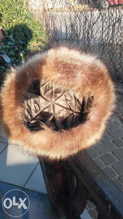 Jenot,Lis czapka NOWA, futro naturalne