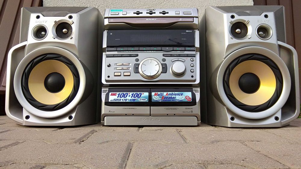 Potężna Sony MHC-RXD7 wieża,mega brzmienie,korektor graficzny,magnetofon