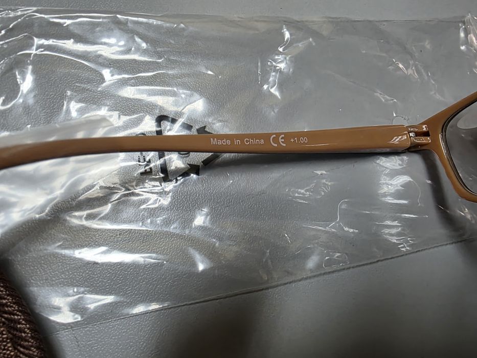 Óculos de Leitura +1.0 Bege/Preto