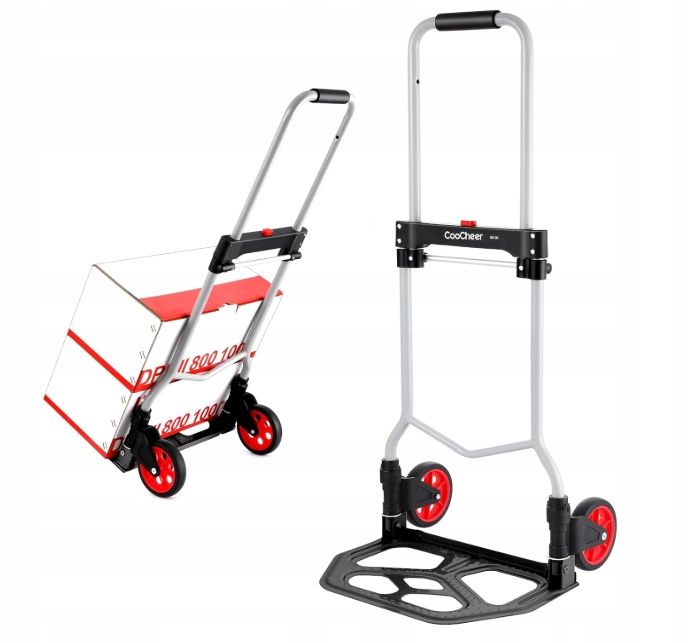 Wózek transportowy Voluker aluminiowy składany do 120 kg OPIS! W300 ...