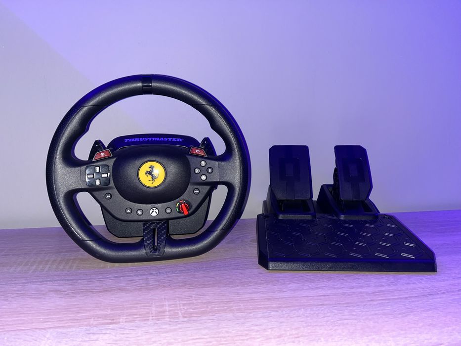 Thrustmaster T98-X Ferrari 296 GTS + pedały | Gwarancja | Stan BDB