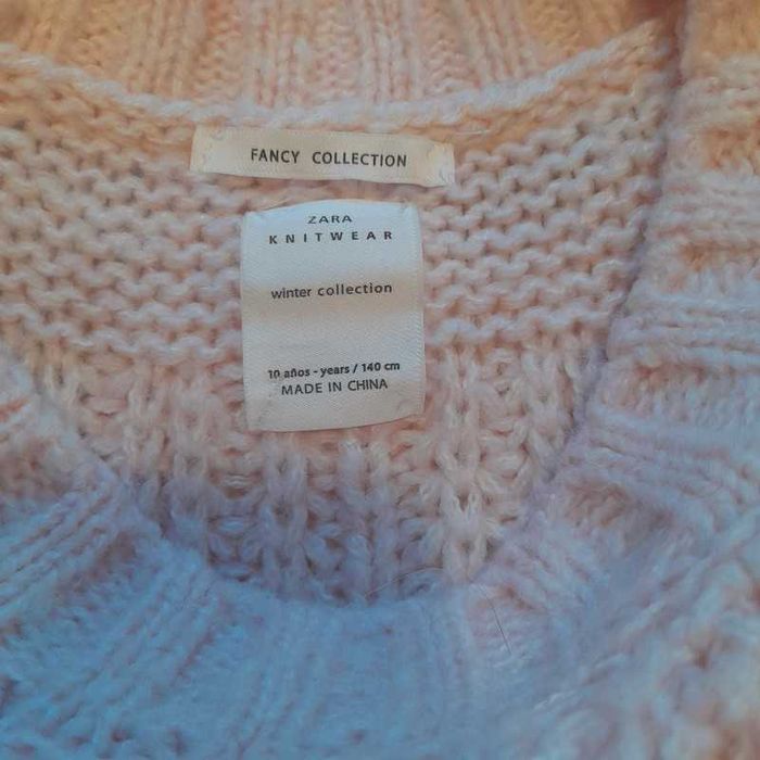 Sweter Zara dla dziewczynek 10 lat