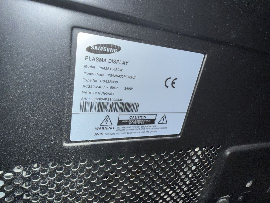 Телевізор samsung 42 дюйми самсун PS42B430P2WXUA плазмовий плазма