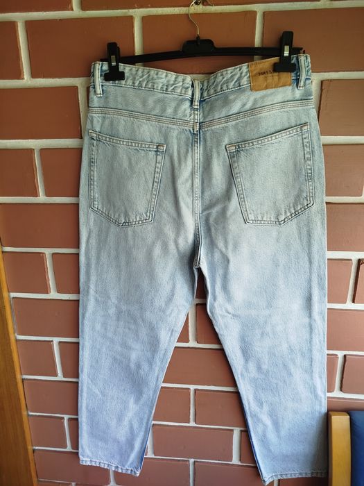 Calças de ganga clara Relaxed Pull and Bear