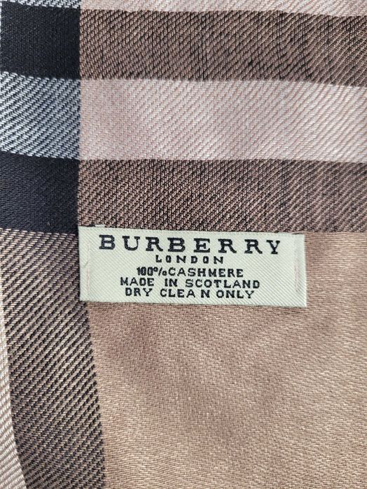 Тоненький кашеміровий шарф, палантин burberry 190 Х 70 см