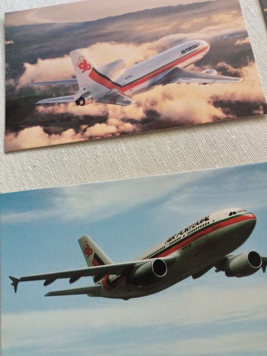 Dez bonitos postais de aviões da TAP, sem uso em ótimo estado.