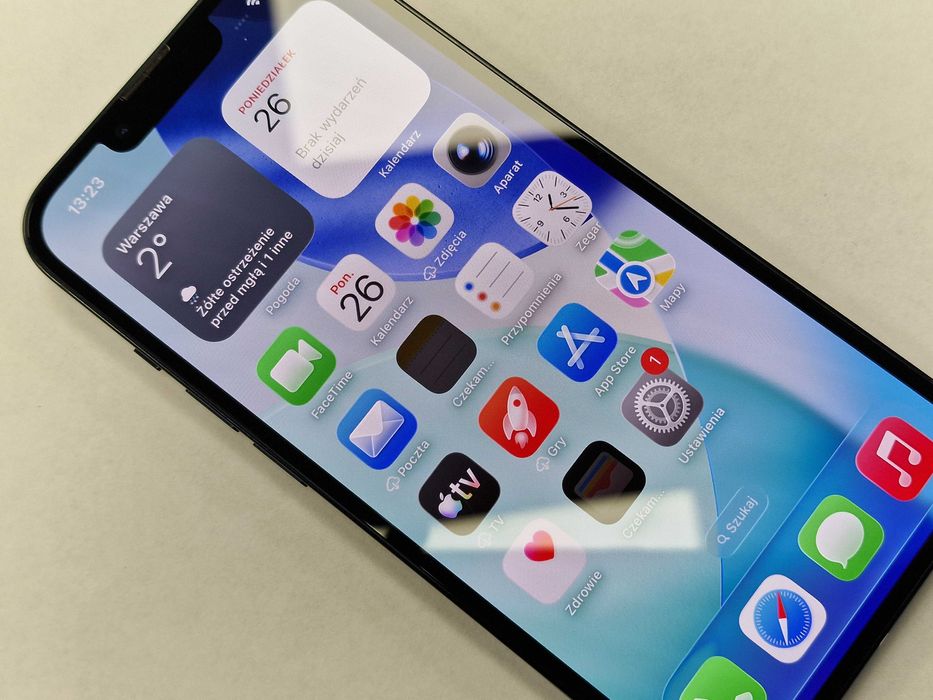 Iphone 13 128GB/ Midnight/ Grade A-/ Bat 86%/ Gwarancja + ładowarka