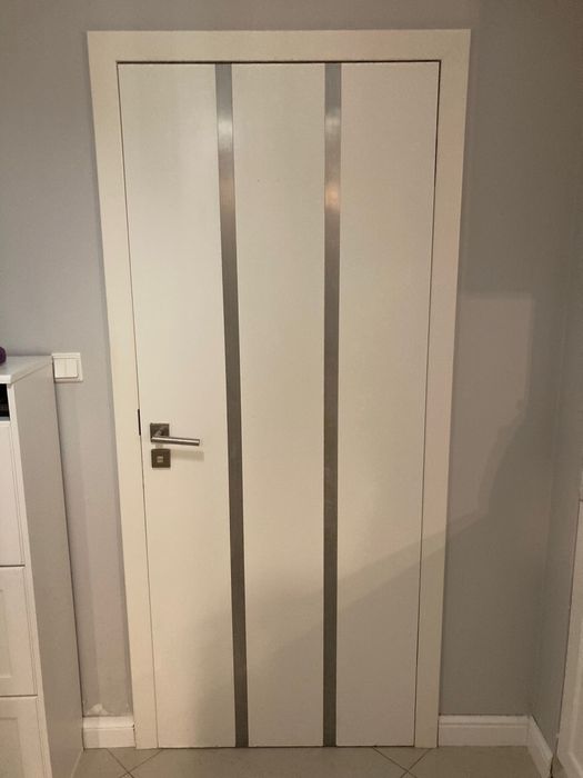 3 pary Drzwi pokojowe wewnętrzne białe