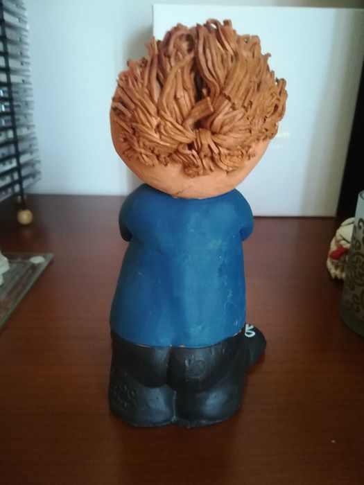 DIA DO PAI Figura Engraçada do Pai em Argila