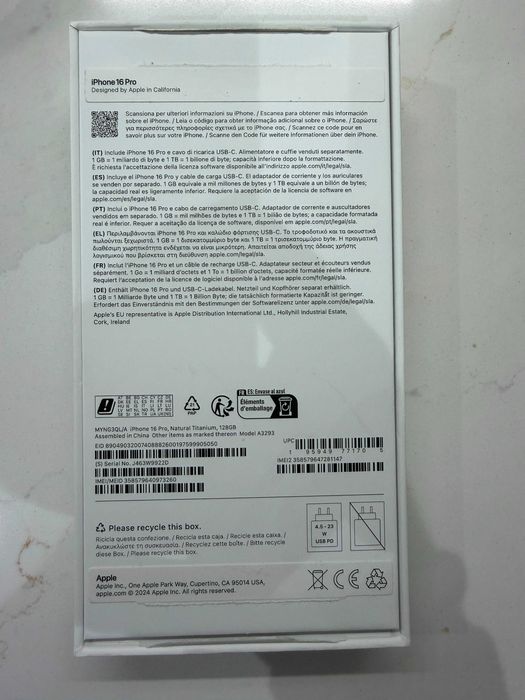 Iphone 16 pro 128gb