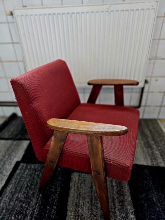 Fotele Chierowski – klasyk PRL | 4 sztuki I vintage drewniane