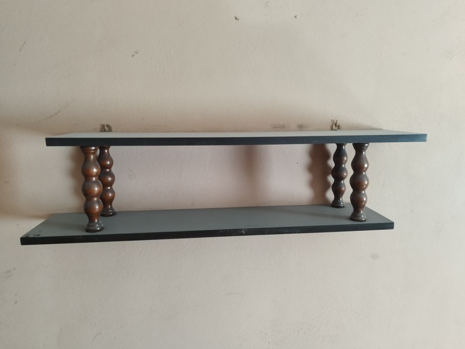 Półka drewniana podwójna