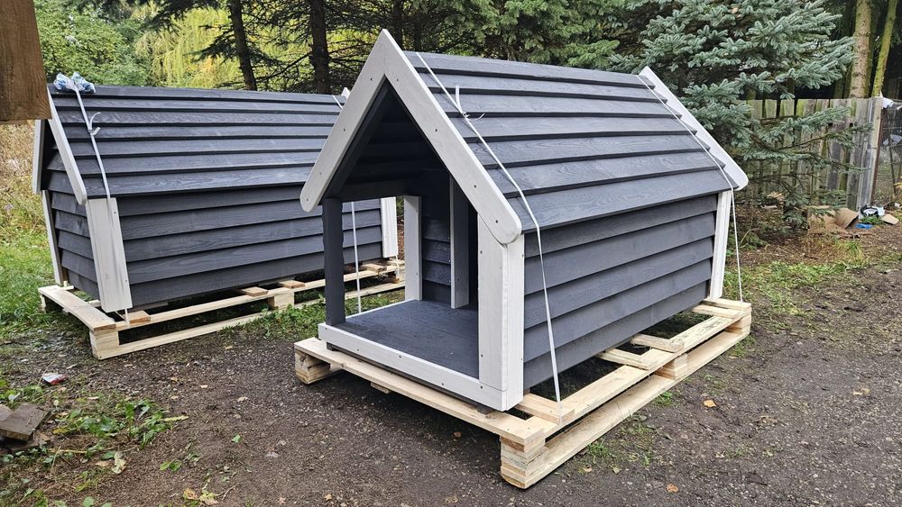 Buda dla psa XXL 200x125 DREWNIANA – nowość 2025 – eko bez chemii