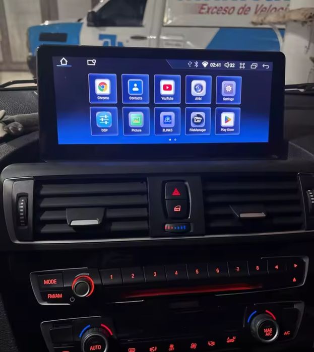 Tela Android 14 com GPS BMW F20 F21 F22 F23 (Artigo Novo)