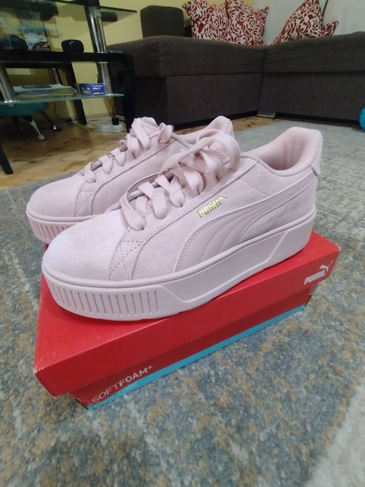 Puma Karmen – różowe sneakersy na platformie | rozmiar 40