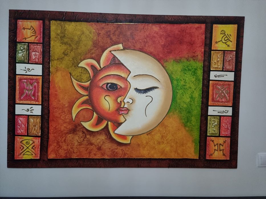 Quadro Sol | Lua | Dia | Noite