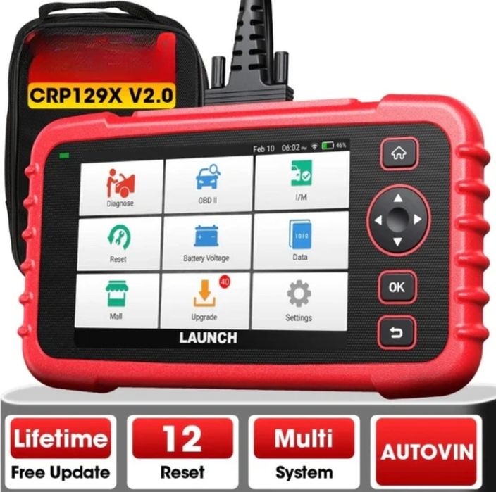Launch CRP 129X V2 Máquina Diagnóstico Automóveis