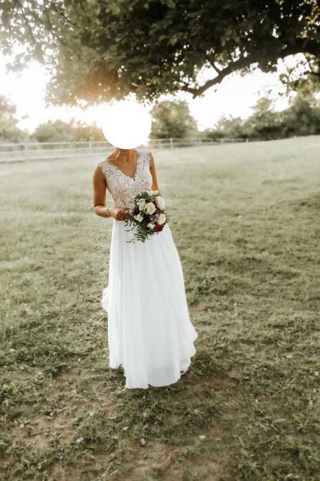 Suknia ślubna rozmiar 34/36 plus nowe bolerko